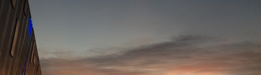 Luton sunrise, by the train station.