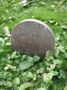Dear Little Toodles, commemorated in the Pets' Cemetery.
