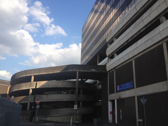 Best days of my life: the spiral entrance to the car park was a positive source of fun in my childhood. 