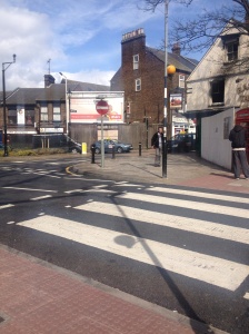The new pedestrian crossing on Midland Road has brought joy to commuters.